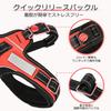 SuplutuX Dog Harness Suitable for and Large Gentle On the Adjustable Mesh Easy To Put On and Take with Auxiliary Reflective Material for Nighttime