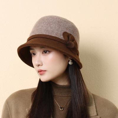 Autumn and Winter Woolen Casual Basin Hat Korean Style  Stylish  Versatile  Warm and Ear Protecting Fisherman's Hat