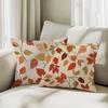 45X45Cm Maple Leaves Pillowcase Imitation Of Linen Cushion Case 100% Polyester Living Room Bedroom Sofa Home Room Decoration
