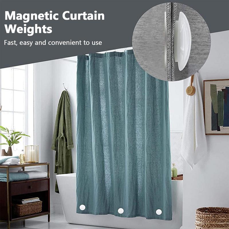 Strong Magnetic Curtains Weights Balcony Curtains Windproof Cloth Weights Shower Curtains Magnet Buckle For Fridge Tablecloth