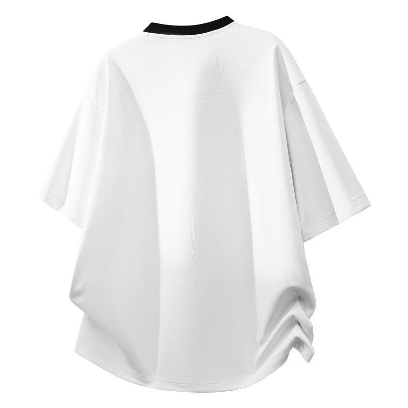 Men's 2026 Deconstructed Ice Silk Short Sleeve Loose T-Shirt