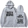 Abbigliamento unisex Felpe con cappuccio The Forget Tomorrow World Tour Justin Timberlake Felpe pesanti unisex a maniche lunghe con cappuccio Unisex
