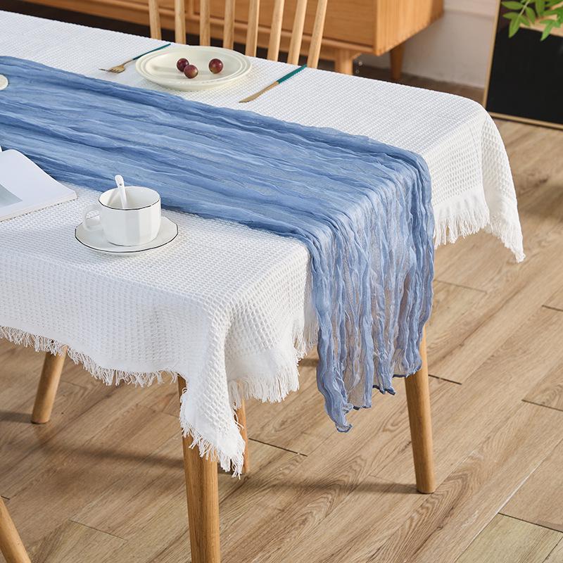 Tischläufer im Bohemian-Stil mit europäischer Borte für Hochzeiten und Partys