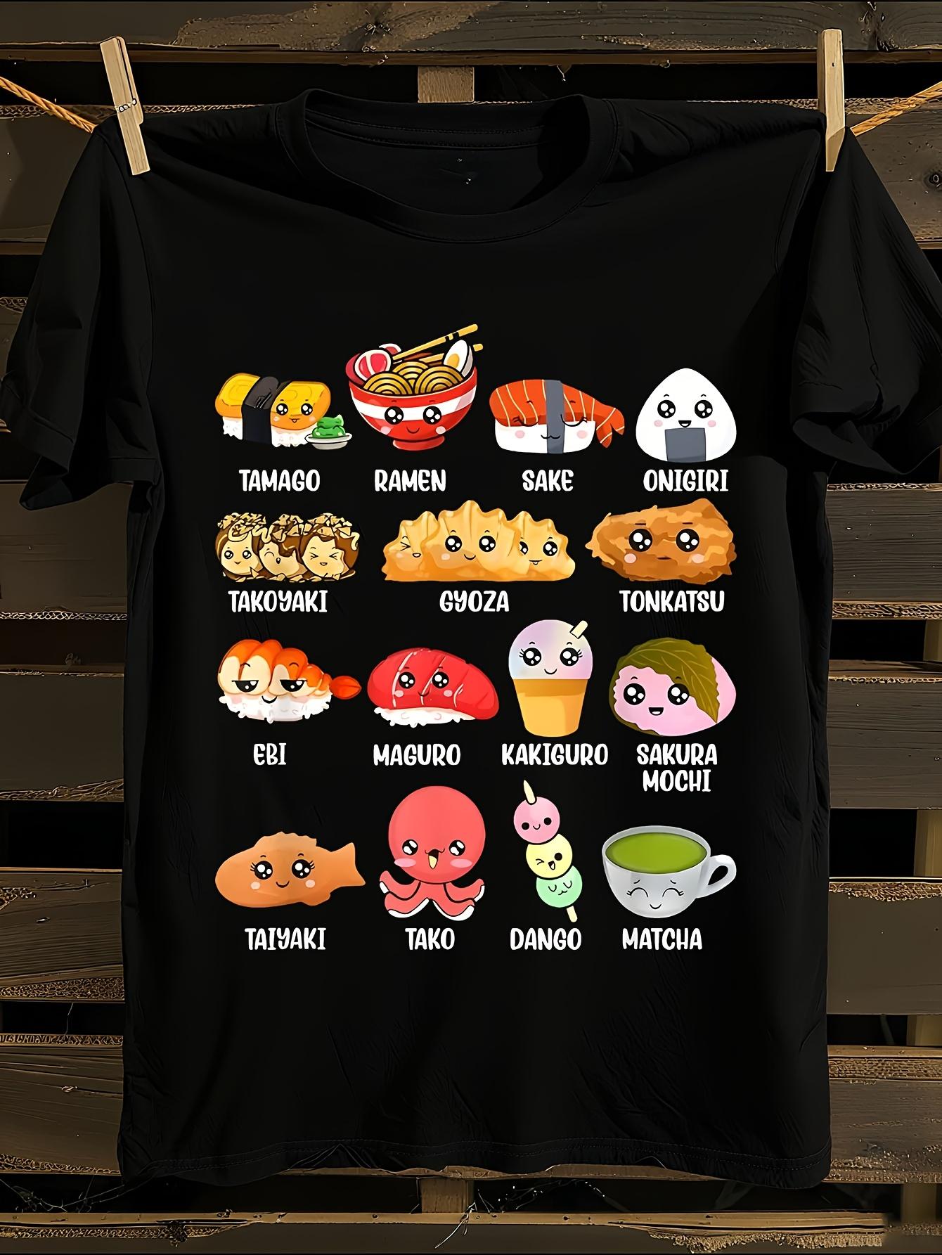 Funny Japanese Food Lovers Tshirt M
