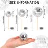 DIY Disco Ball Cupcake Toppers Cake Decoration Mini Mirror Disco Ball Light Reflective Glass Ball Wedding Party Christmas Decor