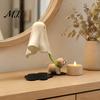 3D Printed Halloween Decor Ghost Walking Dog Night Light, LED Warm Lamp, Cute Puppy Figurine Statue with Candle, Home Party Holiday Table Gift