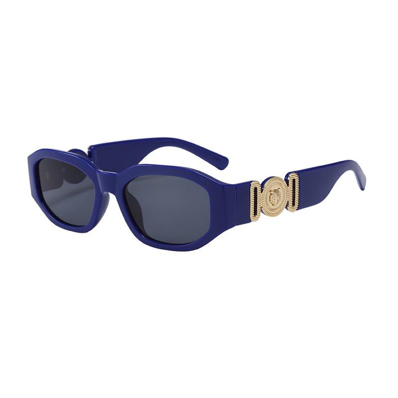 New European-American Trend Polygon Sunglasses: Women's Stylish Square Frame Street Fashion.
