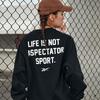 Reebok Letter Crewneck Sweatshirt Unisex Sweatshirt Black 23RMF303UGH0