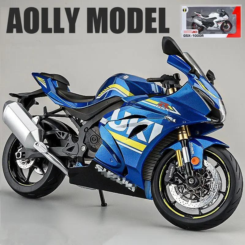 Große Größe 1:9 Gsx-1000R Legierung Rennmotorrad Modell Diecasts Straßen-Sportmotorrad Modell Simulationsspielzeug Geschenk