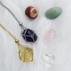 Crystal Cage Necklace Fashionable Metal Chain Neckwear Women Men Collecting Stone Holder Neckchain Jewelry Silver/Gold