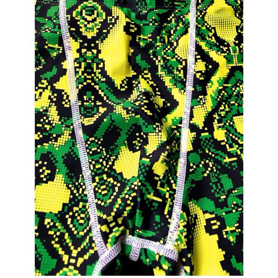 MMA UFC Muay Thai Kickboxing Boxing Green Yellow Casual Shorts Gym Sport Unisex Men Women Workout Quick Dry Print Elastic High Waist Training