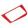 Red Carbon Fiber Dashboard Navigation Cover Trim For Seat Leon 2008-12