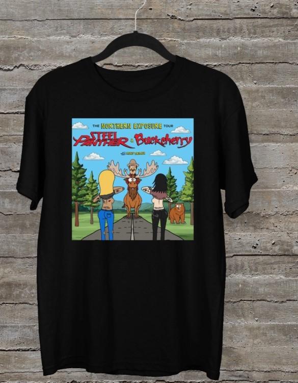 HOT 2025 Steel Panther Buckcherry Announce The Northern TOUR black SHIRT Unisex T-Shirt S
