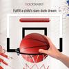 Children's Transparent Indoor Basketball Hoop – Punch-Free, Dunkable Rim