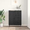 Sideboard Black Oak 69.5 X 34 X 90 Cm Particleboard
