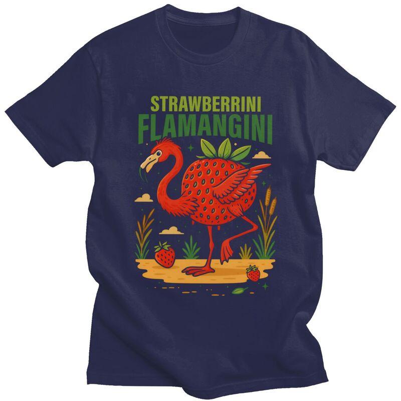 

Strawberrini Flamangini Italian Brainrot Memes T Shirt for Men Tshirt Humor Style Short Sleeve Tee Shirt Loose Fit Clothing 4XL