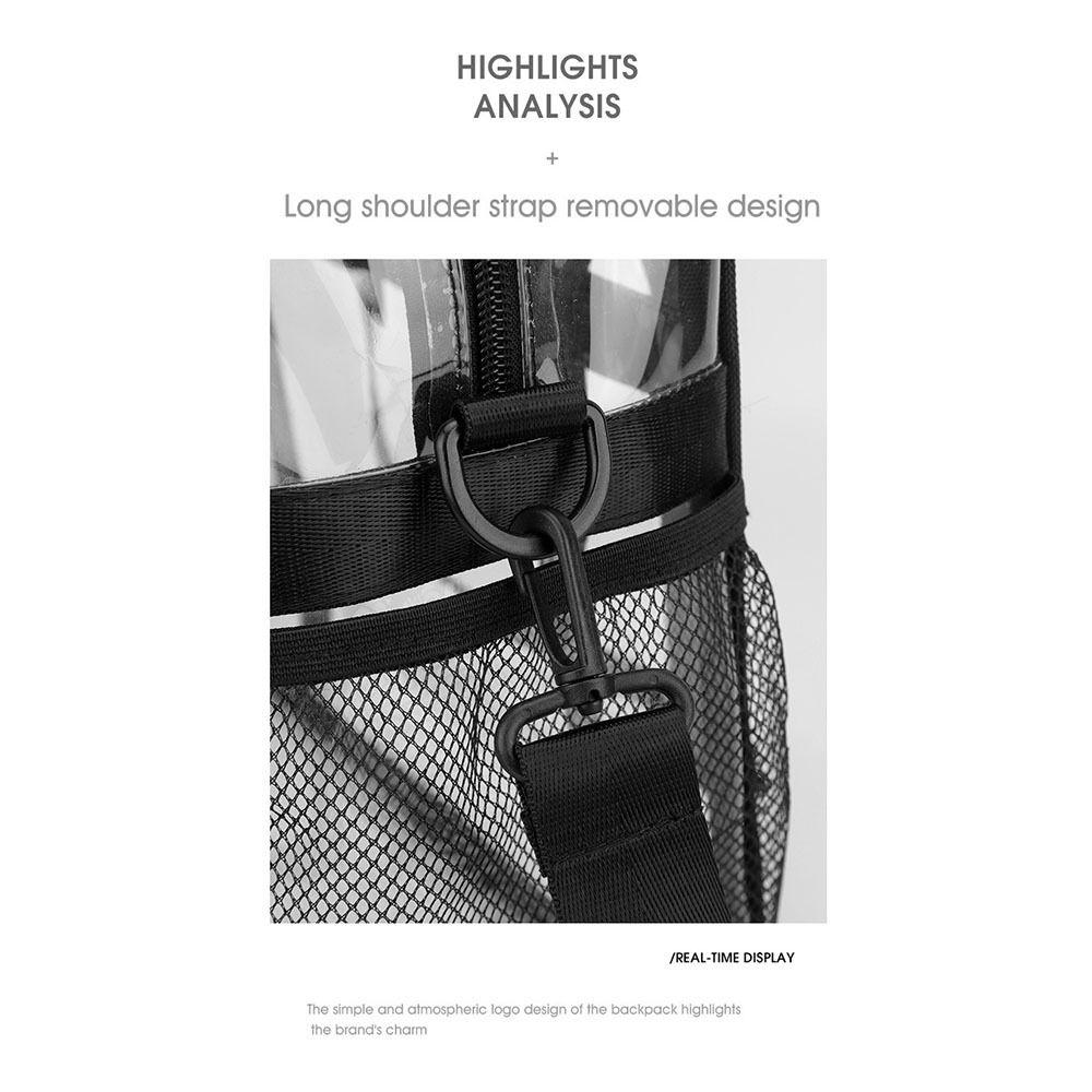 Waterproof Transparent Crossbody  Bag PVC Material Beach Swimming Bag  Bath Organization