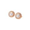 Light Luxury Bird's Nest Shape Pearl Earrings High-end Earrings Niche Design Earrings for Women