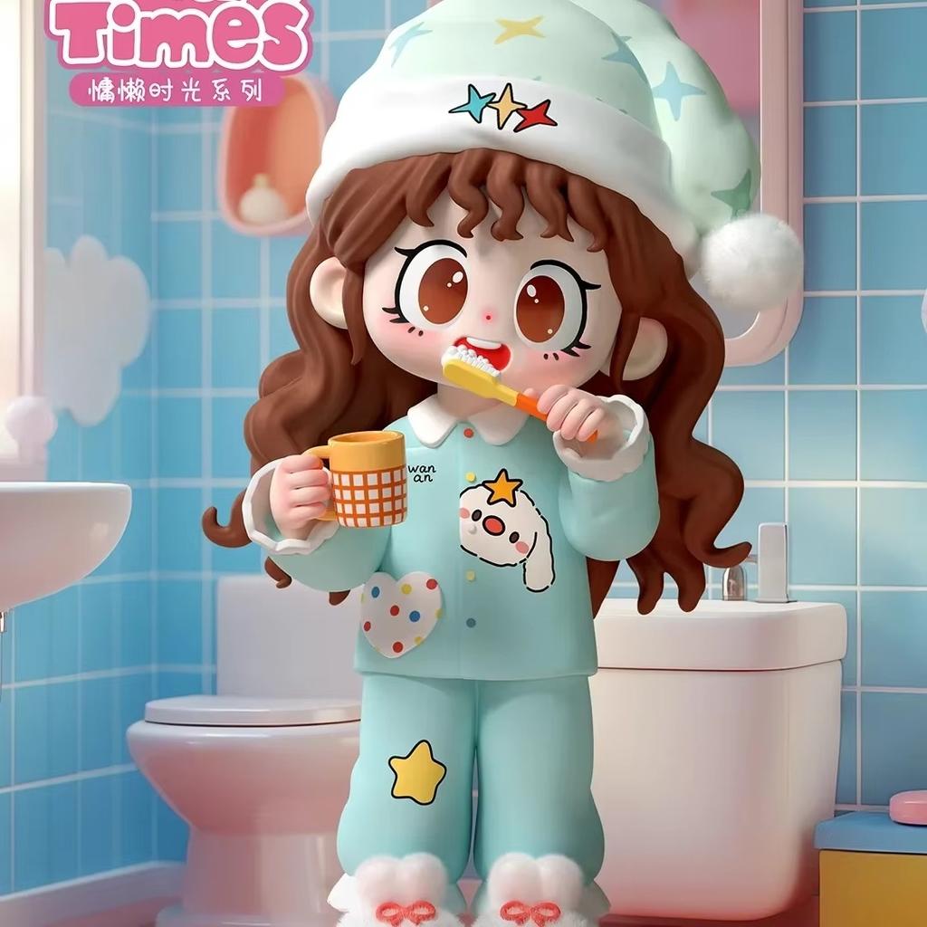 In-Stock Milay Girls Mystery Box Lazy Time Series 3 Trendy Figurines & Ornaments In-Stock Birthday Gift For Girls