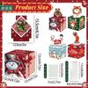 Pattern Christmas Themed Paper Box Set Holiday Decoration Props For Gift