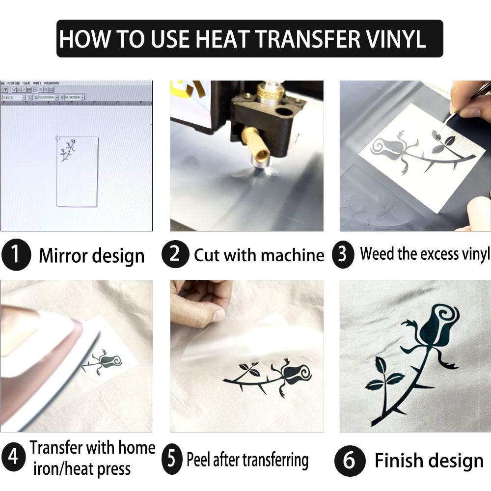 Glow In the Dark Heat Transfer Vinyl Luminous HTV Printing Graphical DIY Fabric Garment T-Shirts Bags Decoration Film For cut