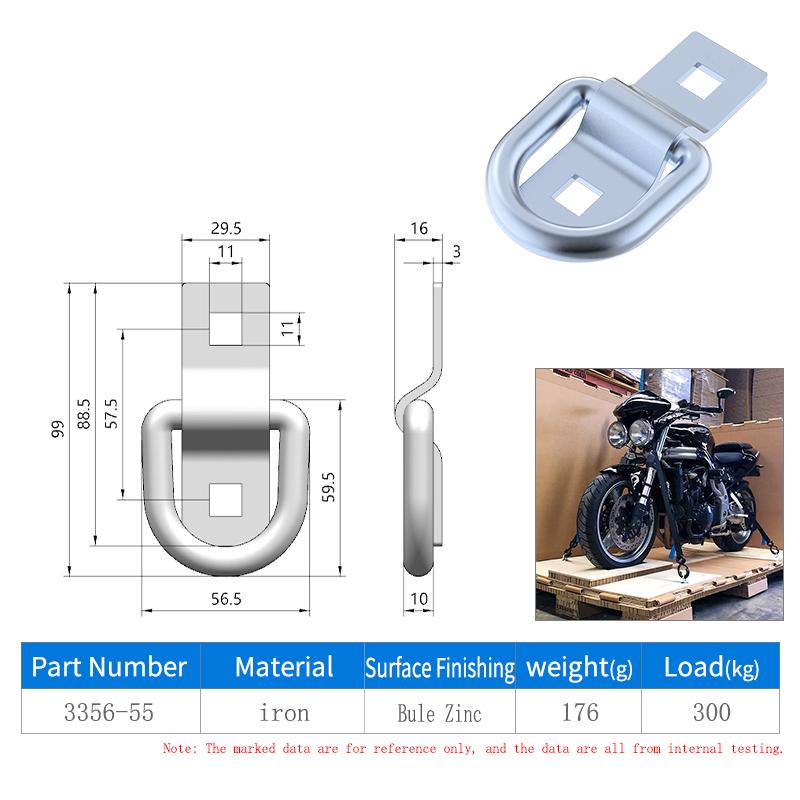 Quality Hidden Lock 4356 D Ring Custom Large Diameter Alloy Steel Forged Rigging Hardware Zinc Metal Drive Lock