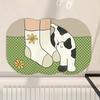 Cartoon Cat Bathroom Floor Mat, Water-absorbing Non-slip Mat, Diatom Mud Toilet Carpet, Household Toilet Toilet Floor Mat