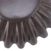 14.5CM Grooved Ruffle Bowl Handcrafted Bowl Decoration for Coffee Table Bookshelf Living Room Desk