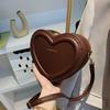 Heart Shape Crossbody Bags For Women Solid Pu Leather Shoulder Bags Fashi Handbags