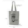 SOTONEKO JAPAN Tote Bag, Shoebill Design, Shoulder Bag, A4 Size, Vertical, Gusseted, Cotton, Men'sWomen's, Gray, Line Art Illustration