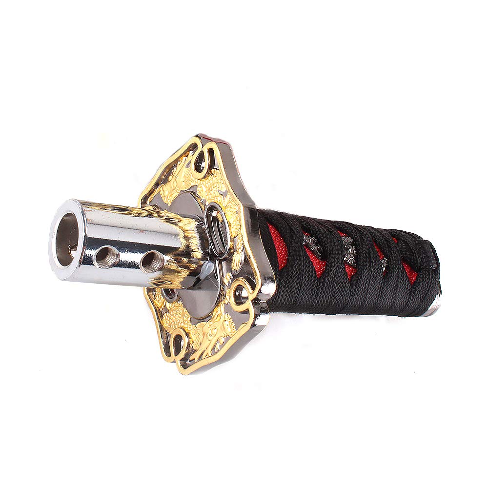HANSWD Japanese Sword Shift 14mm Includes 4 Adapters for and M12 for Light and Custom Fit Knob, Diameter, M8, M9.5, M10, Shifters, AT/MT Cars, Cars,