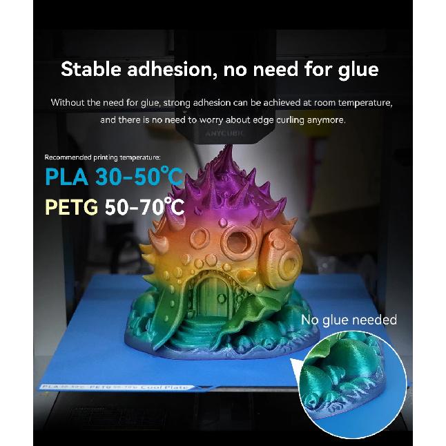 Cool Plate For Bambu lab A1/X1/P1P Build Plate For Anycubic Kobra S1/3 Double-Sided Plate Spring Heated Bed For Flashforge AD5X