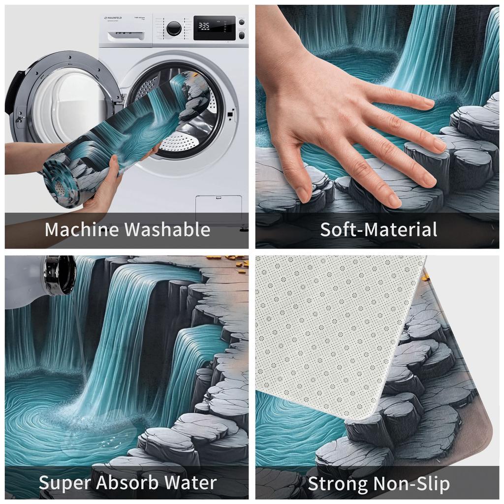 3D Flat Optical Illusion Pool Front Door Floor Entrance Mat Indoor  Kitchen Bath Doormat Garage Carpet Rug