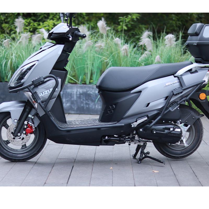 Leichtmotorrad Suzuki UY125 Schutz-Kollisionsschutzstangen - Vorder- und Hinterradstoßstangen aus Kohlenstoffstahl