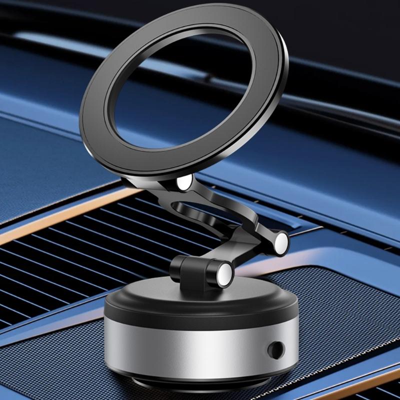 Electric Vacuum Magnetic Suction Phone Bracket with Strong Suction Cup for Navigation Driver Passenger Easy Installation
