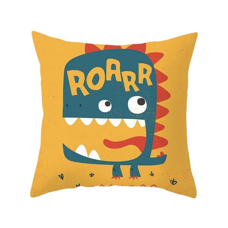 Cartoon Dinosaur Pillowcase Children's Room Decoration Pillow Cushion Cover
