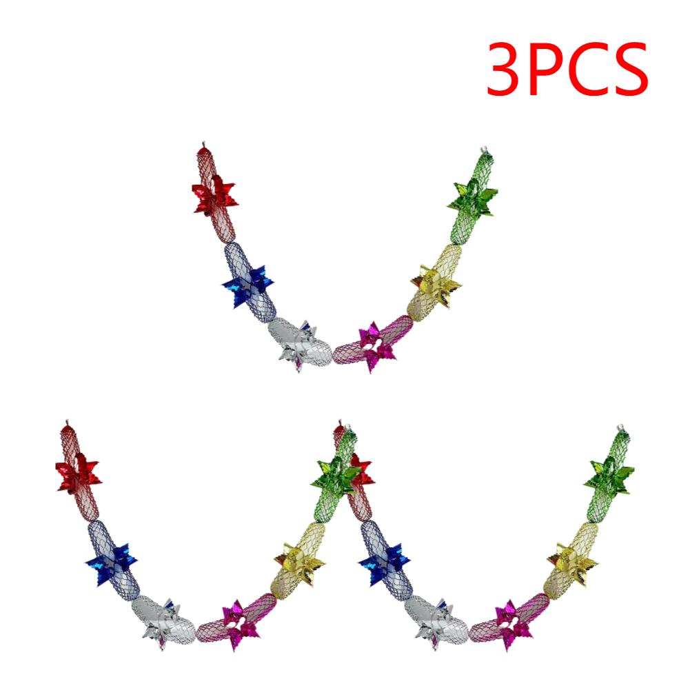 1-20Pcs Foil Garland Christmas Garland Home Decoration Ceiling Hanging Decor Christmas Wreath Decorative Garlands Party Supplies