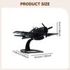 1:72 Scale F6F Fighter Model Plane Figurine Souvenir Realistic Ornament Airplane Display for
