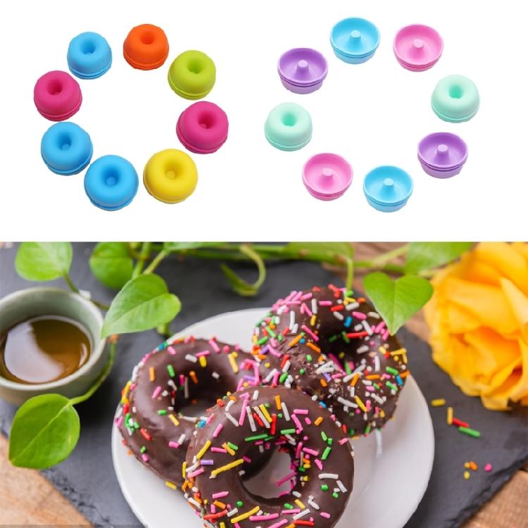 Pack of 24 Silicone Baking Molds for Muffins Doughnuts Nonstick Flexible Cake Pan Family Use Easy Demolding Tool
