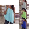 Stylish Womens Casual One Off Shoulder Shirt Blouse In Comfortable Plus Size Design