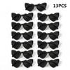 13PCS Cat Eye Glasses Heart-Shaped Plastic Frame Polycarbonate Decorative Vintage Included for Party Wedding Music Festival