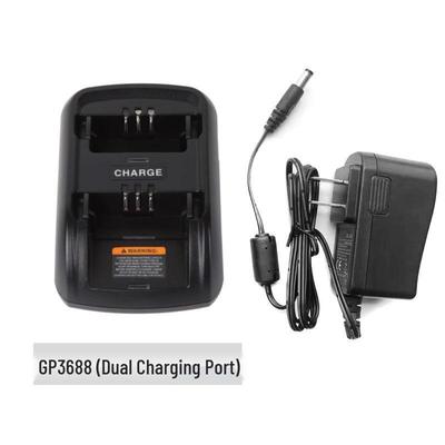 Dual-Slot Desktop Walkie-Talkie Charger for Motorola GP3688/CP140/040/380