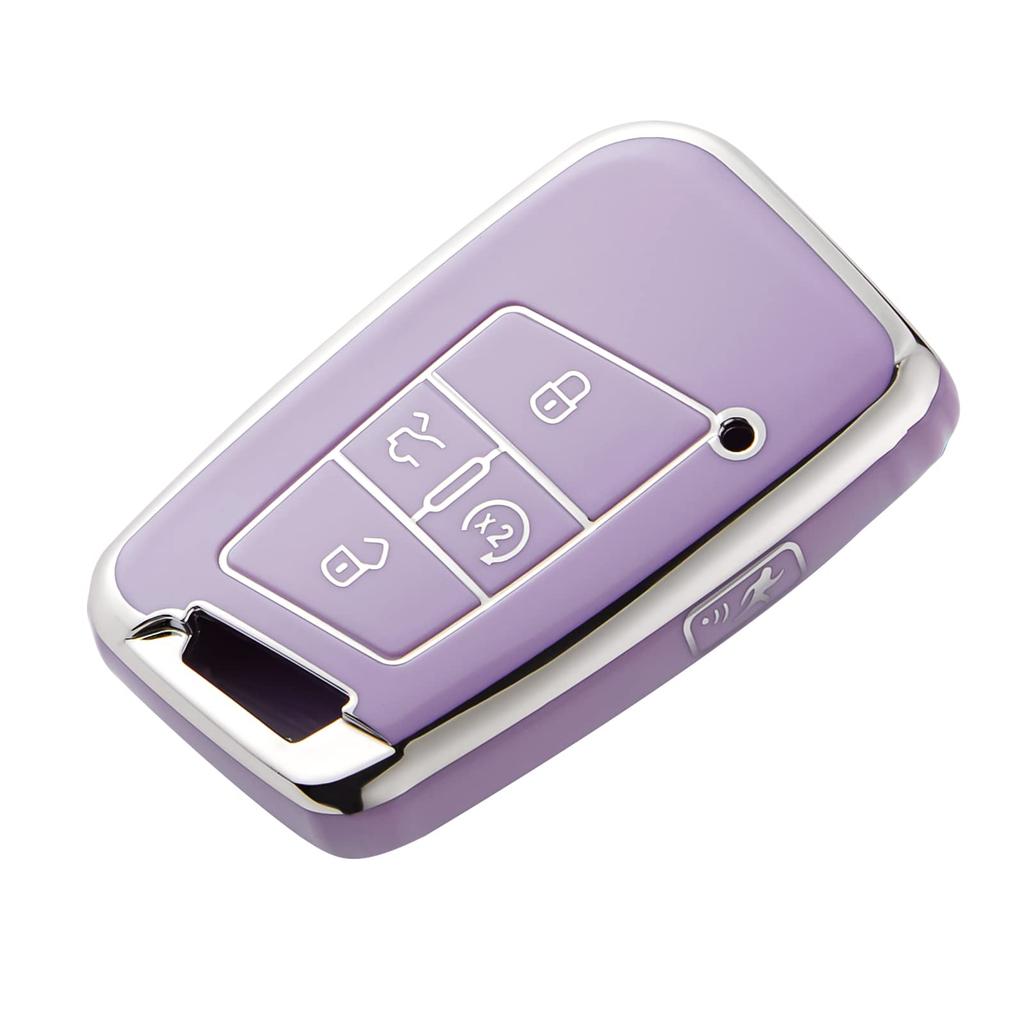 TPU Key Fob Cover Case for Volkswagen VW Atlas Golf Alltrack Atlas Jetta Passat Arteon iguan Smart 5 Buttons Key Fob Accessories