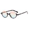 Half-frame round rice nail sunglasses, new trendy sunshades, sunglasses, UV-proof sunglasses