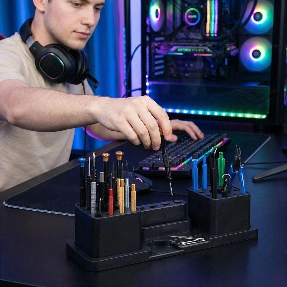 Hitzebeständige Multifunktions-Aufbewahrungsbox Abnehmbare Aufbewahrungsbox Schraubendreher-Aufbewahrung