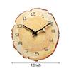 Creative Annual Ring Design MDF Wall Clock 12 Inch with Silent Operation and Luminous Hands for Stylish and Quiet Walls