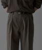Baulopeulodeogteu Tencel Double-Pleat Slacks [Brown]