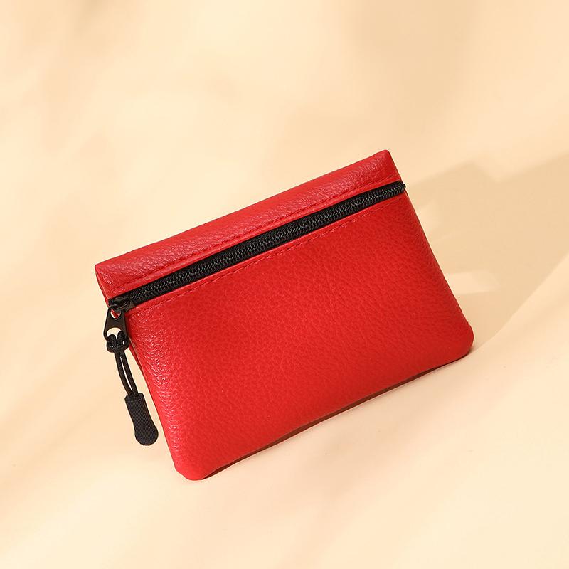 1Pc Mini Coin Bag Pouch Coin Purse Ladies Zipper Wallets Small Women Business Card Holder PU