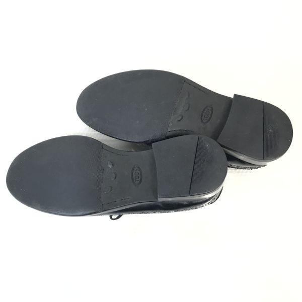 90s TOD’S Leather Wingtip Dress Shoes Men’s 8 26.5-27.0 Black(USED)