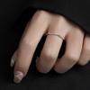 Sterling Silver Bamboo Joint Ring: Simple, Luxurious, Open Design in Chinese Style